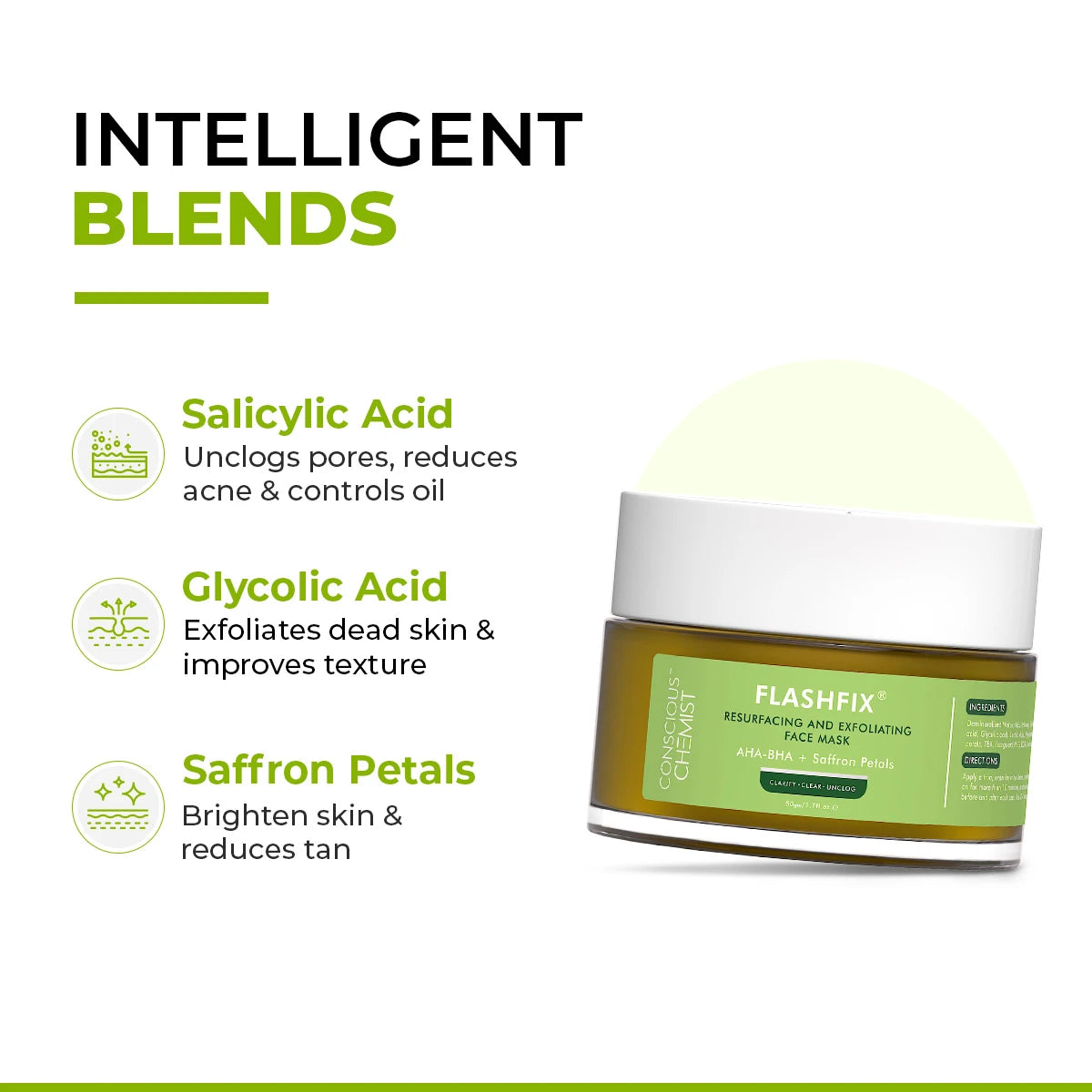 Flashfix Exfoliating & De-Tan Face Mask | 50 ml