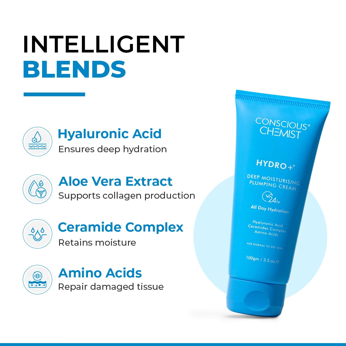 Hydro+ Multi Hyaluronic Acid Moisturiser (Pack Of 2) | 2x100 Gms