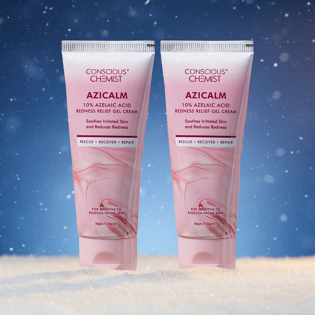 Azicalm Redness & Inflammation Relief Cream (Pack Of 2) | 10% Azelaic Acid | 2x50 gms