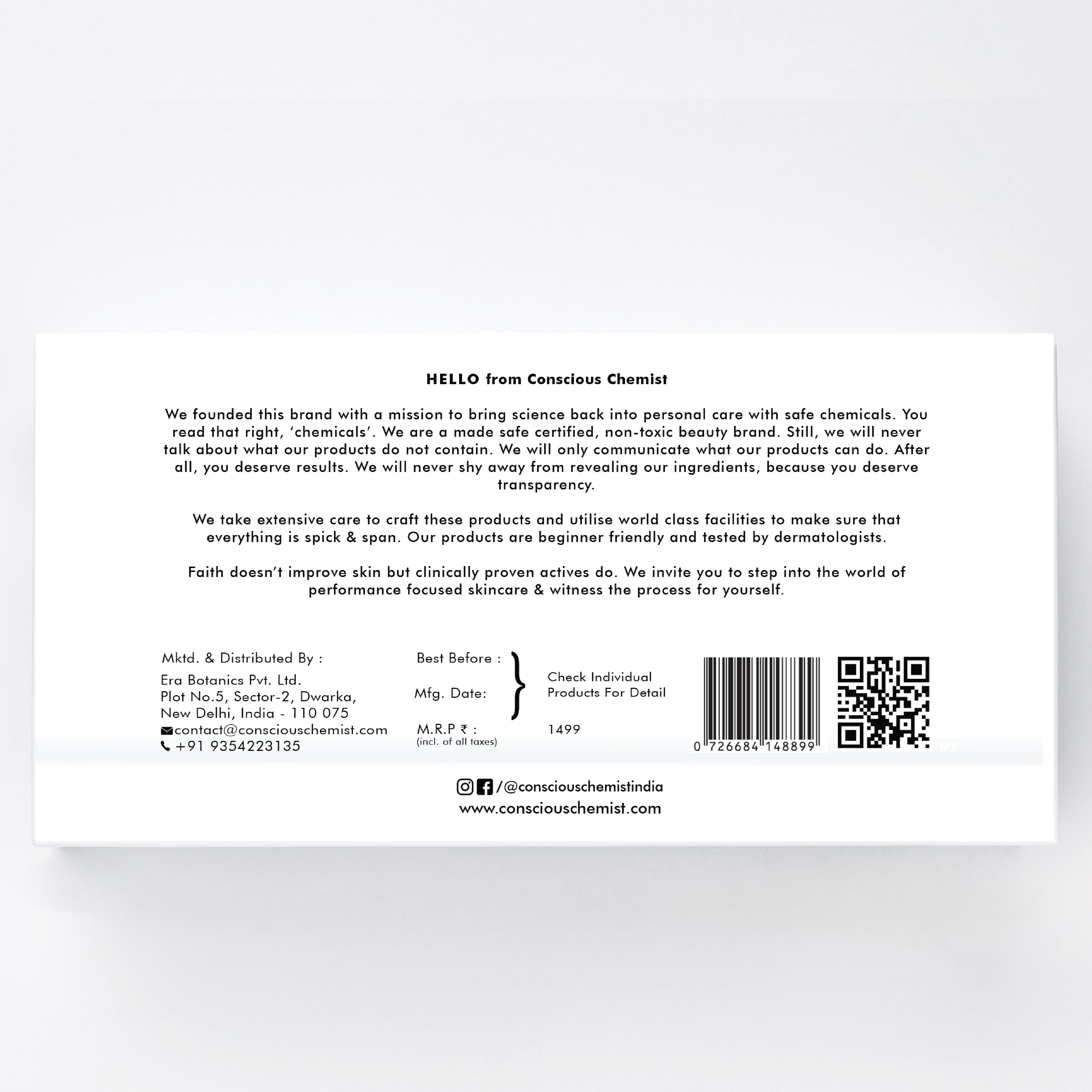 Skincare Trial Pack| Pack Of 5 Skincare Products