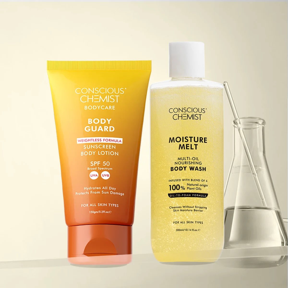 Body Care Combo | Plant-origin Oils, Niacinamide, Ceramide