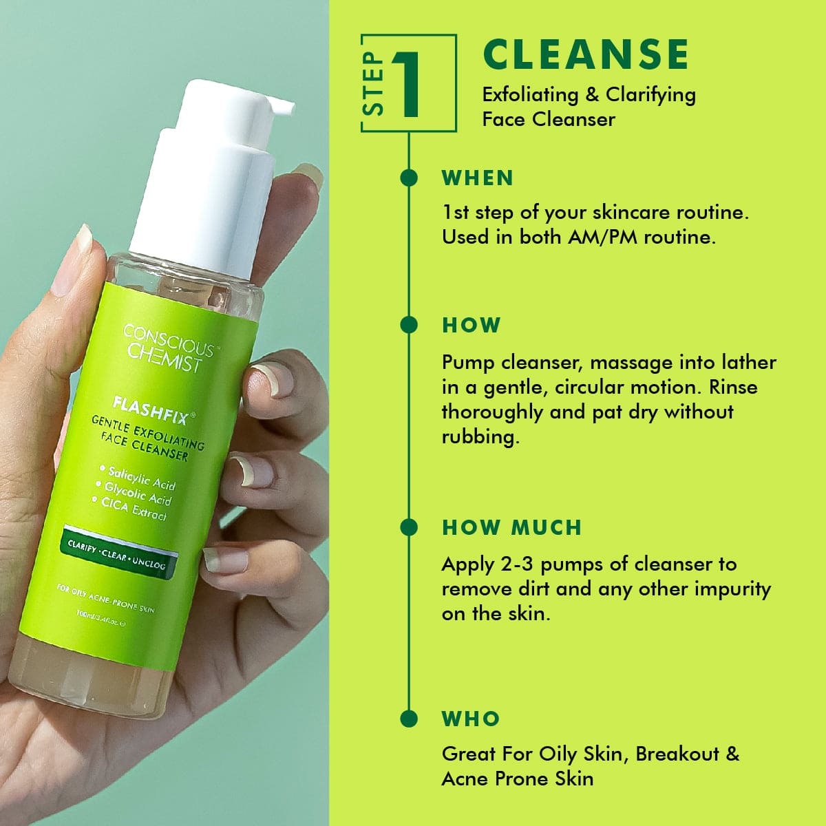 Anti Acne Routine with Salicylic Acid