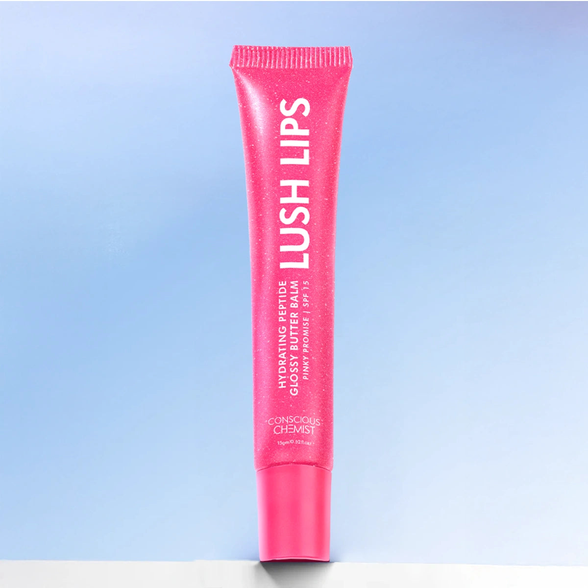 Glossy Peptide Lip Balm | Pinky Promise | Hydrates & Plumps | Lush Lips - 15 Gms