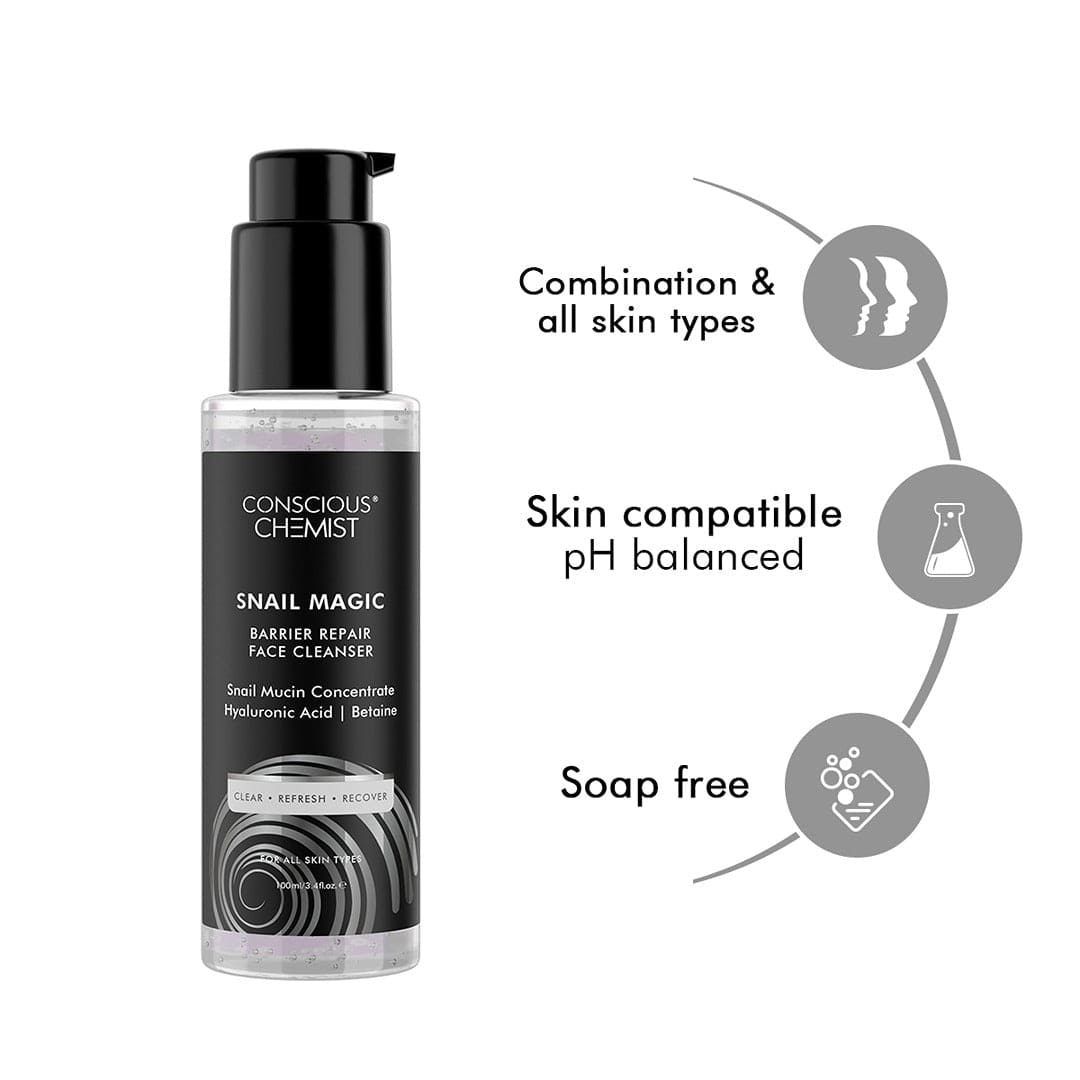 Snail Mucin Cleanser | Hydration & Barrier Repair | 100 ml | Slashed