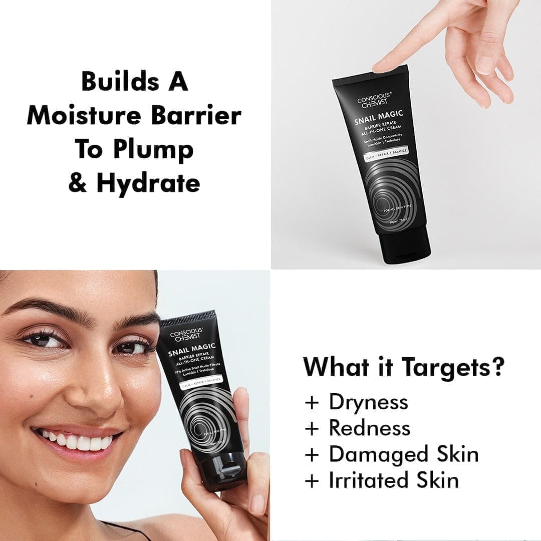 Snail Mucin Barrier Repair Moisturiser | 50 gms | Original Older PDP
