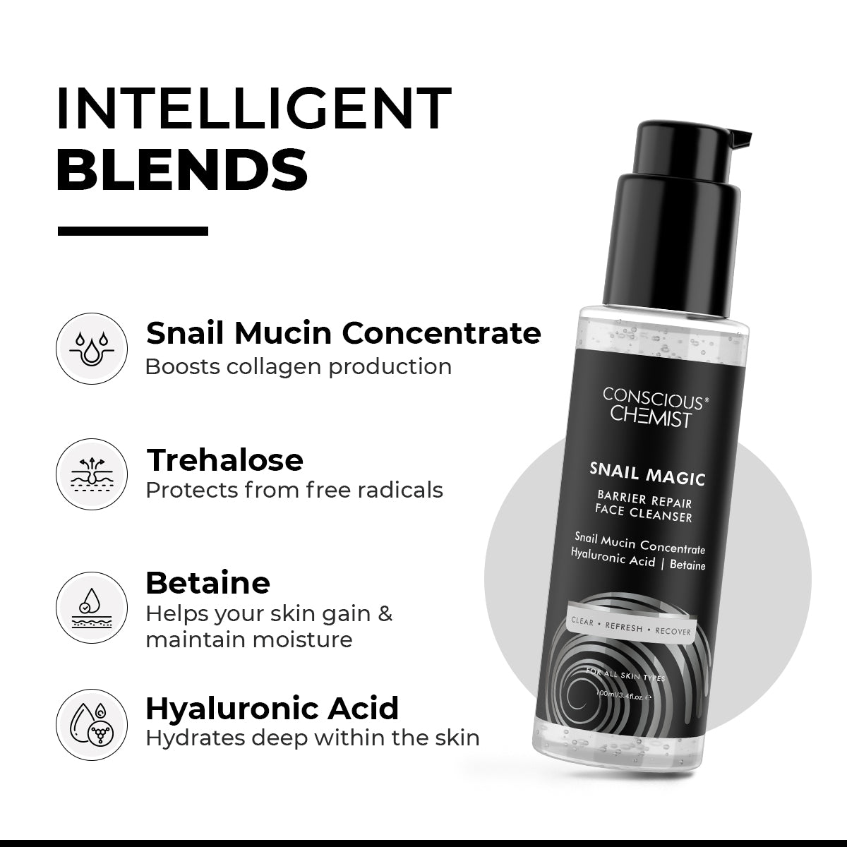 Snail Mucin Cleanser | Hydration & Barrier Repair | 100 ml