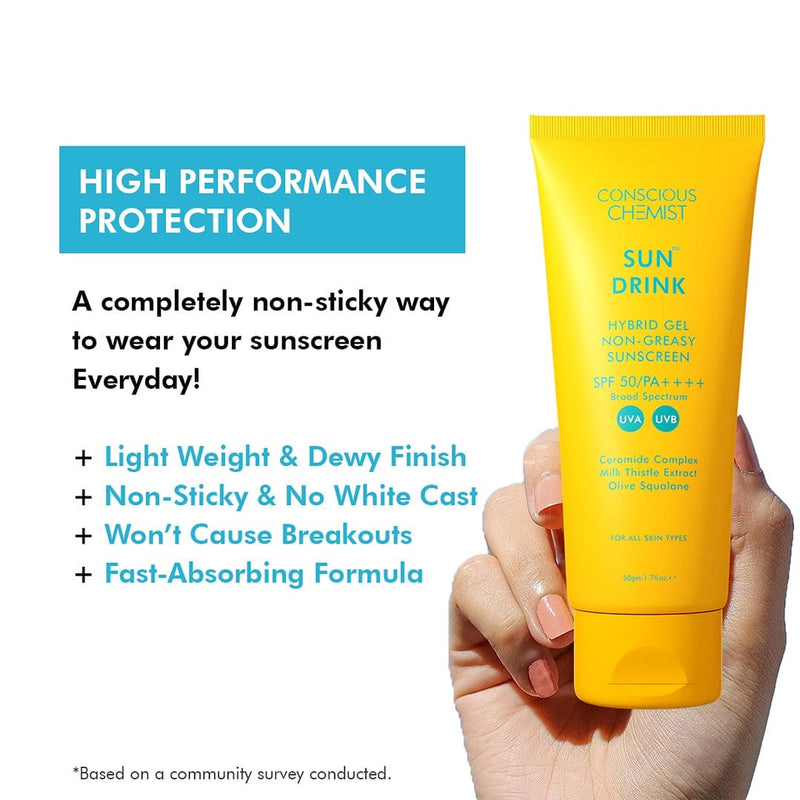 Hybrid Dewy-Finish Ceramide Sunscreen SPF50 PA++++ | Oil Free