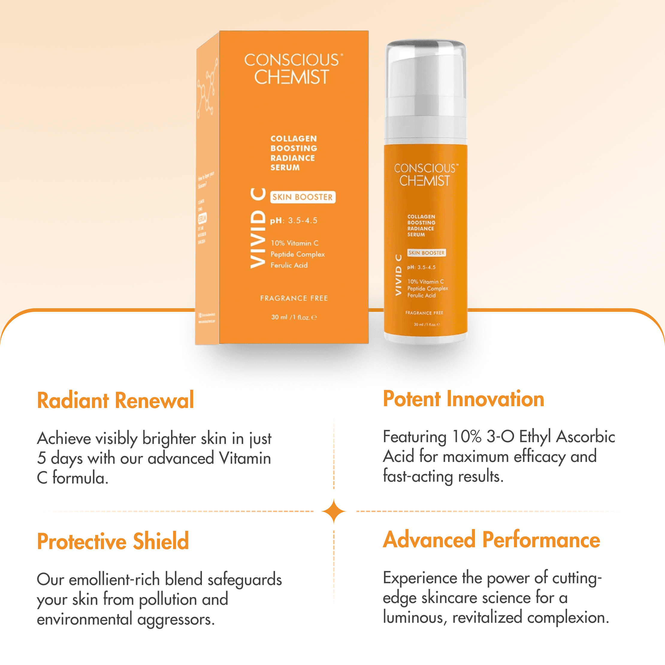 10% Vitamin C Serum | Radiance Booster | 30 ml