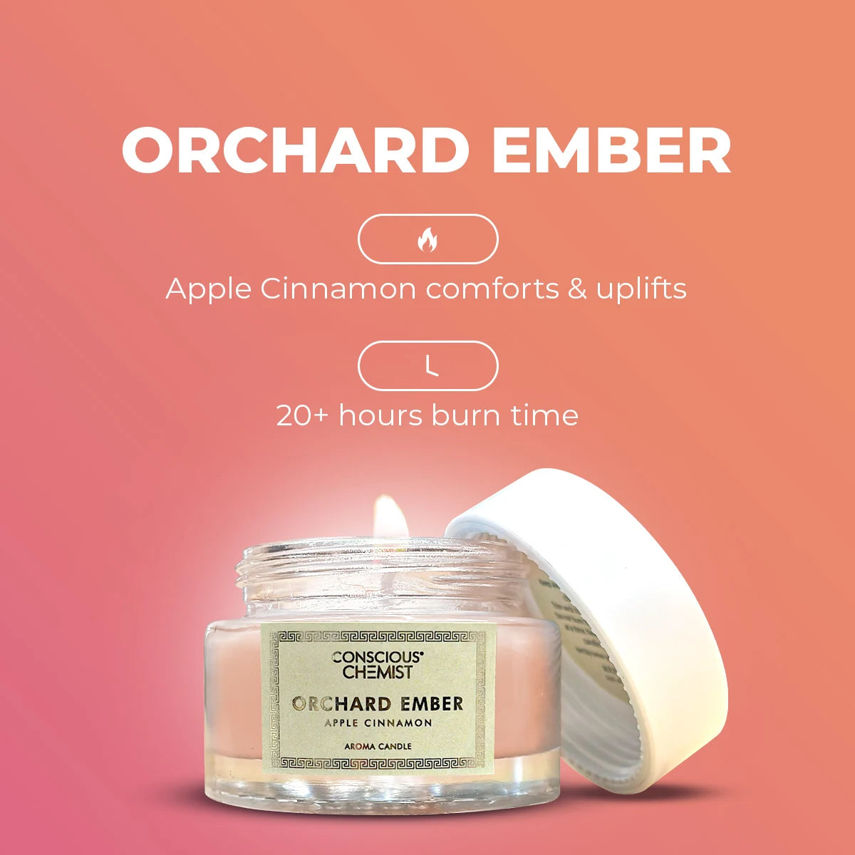 Orchard Ember | Premium Aroma Jar Candle | Flash Sale