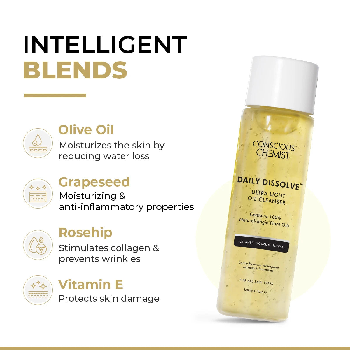 Daily Dissolve Oil Cleanser | Makeup Remover | 130 ml