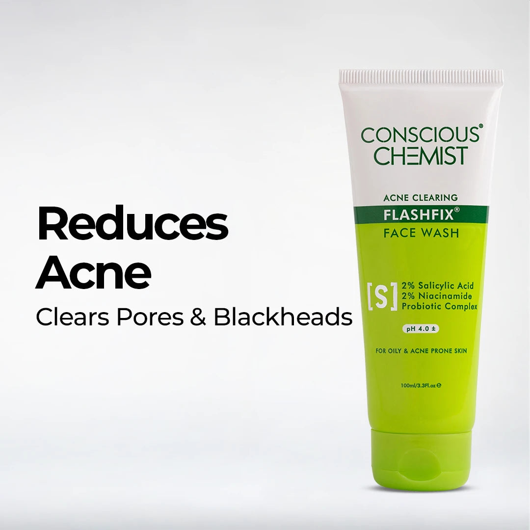 Oil Control & Acne Clearing Exfoliating Face Wash | AHA, BHA & CICA Extract | Super Saver Sale