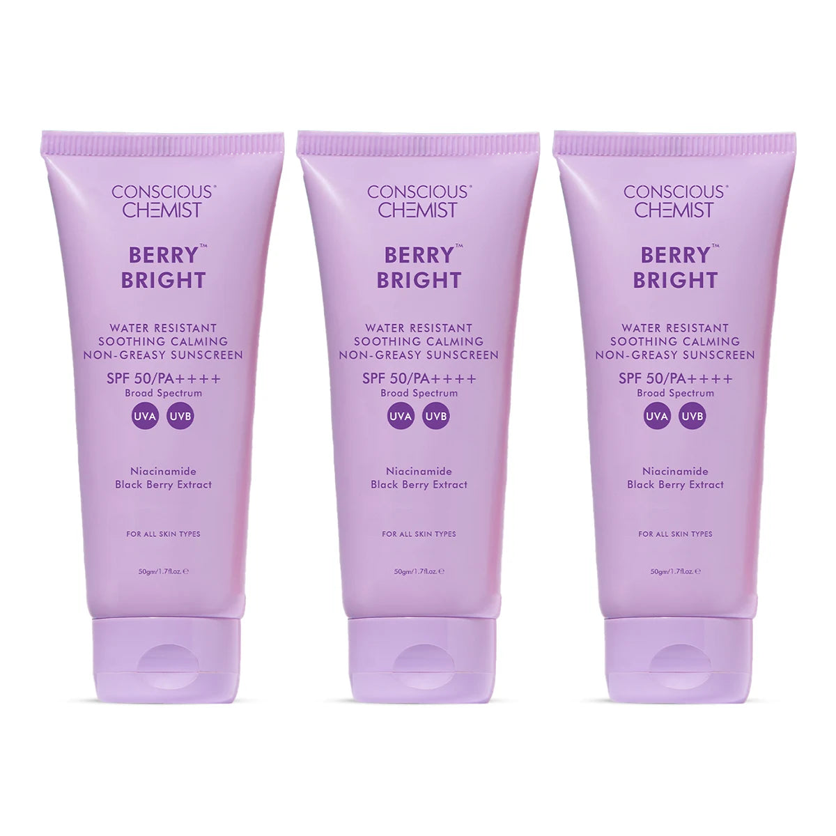 Berry Bright Sunscreen | SPF50 PA ++++ | 50 Gm
