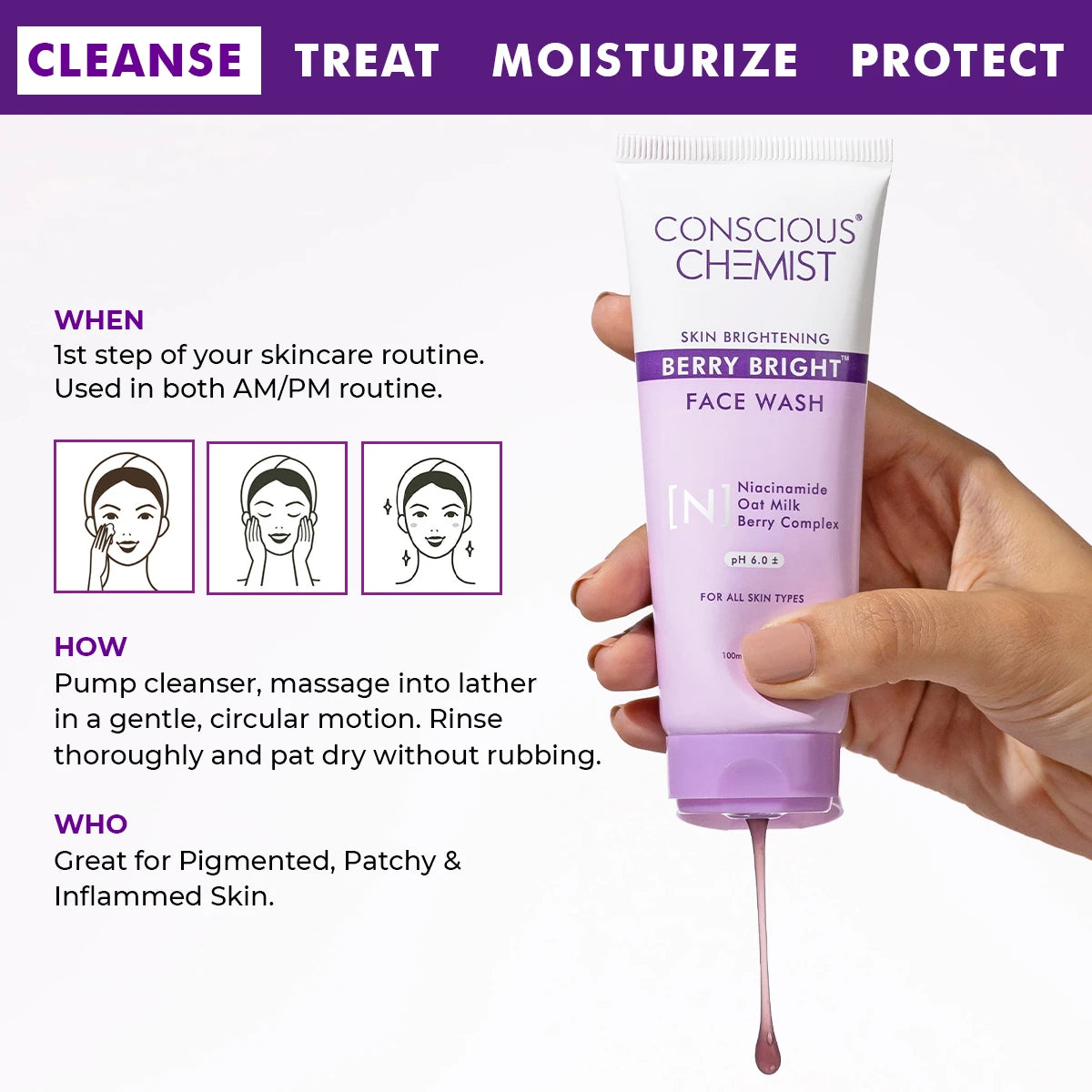 Berry Bright face Wash | 100 ml | Flash Sale