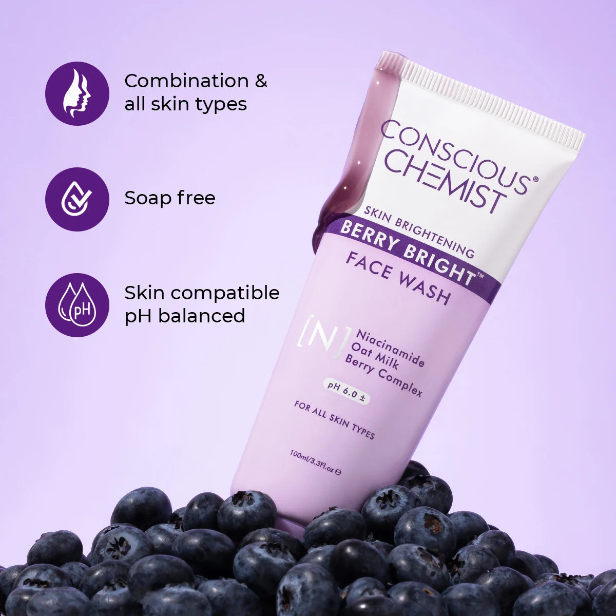 Berry Bright face Wash | 100 ml | Flash Sale