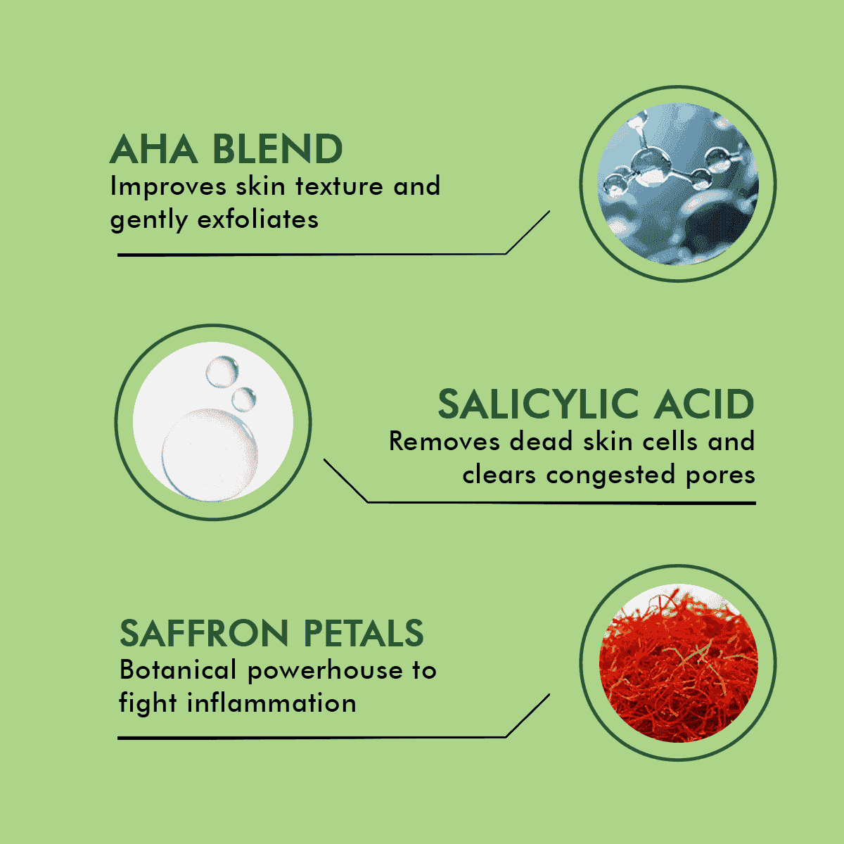 Exfoliating & De-Tan Face Mask | AHA, BHA & Saffron Petal | 50 ml