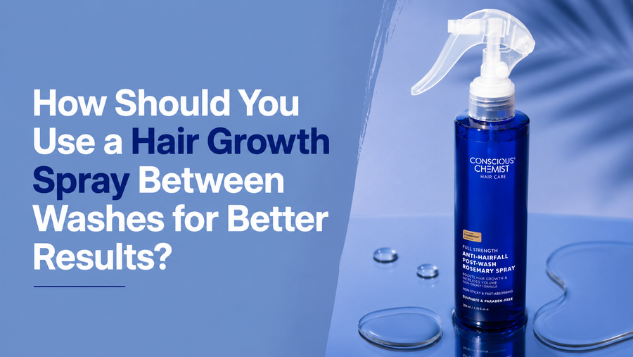 How Should You Use a Hair Growth Spray Between Washes for Better Results?