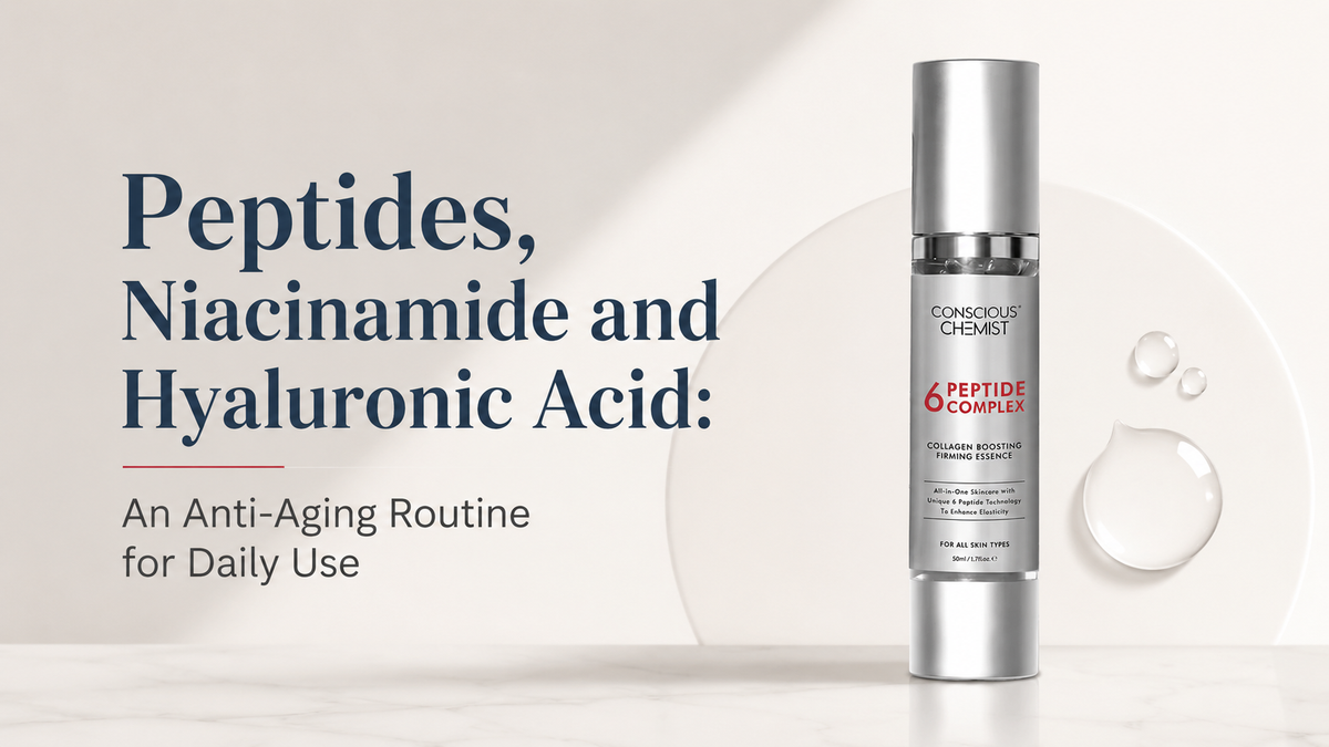 Peptides, Niacinamide and Hyaluronic Acid: An Anti-Aging Routine for Daily Use