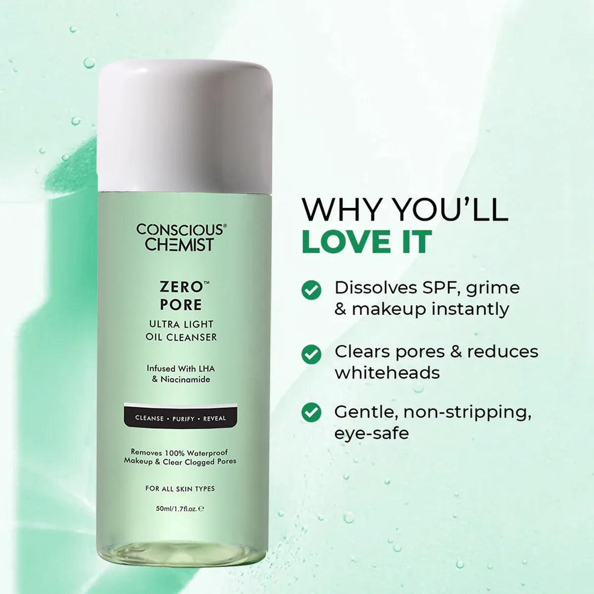 Zero Pore Ultra Light Cleanser | 2 x 50 ml