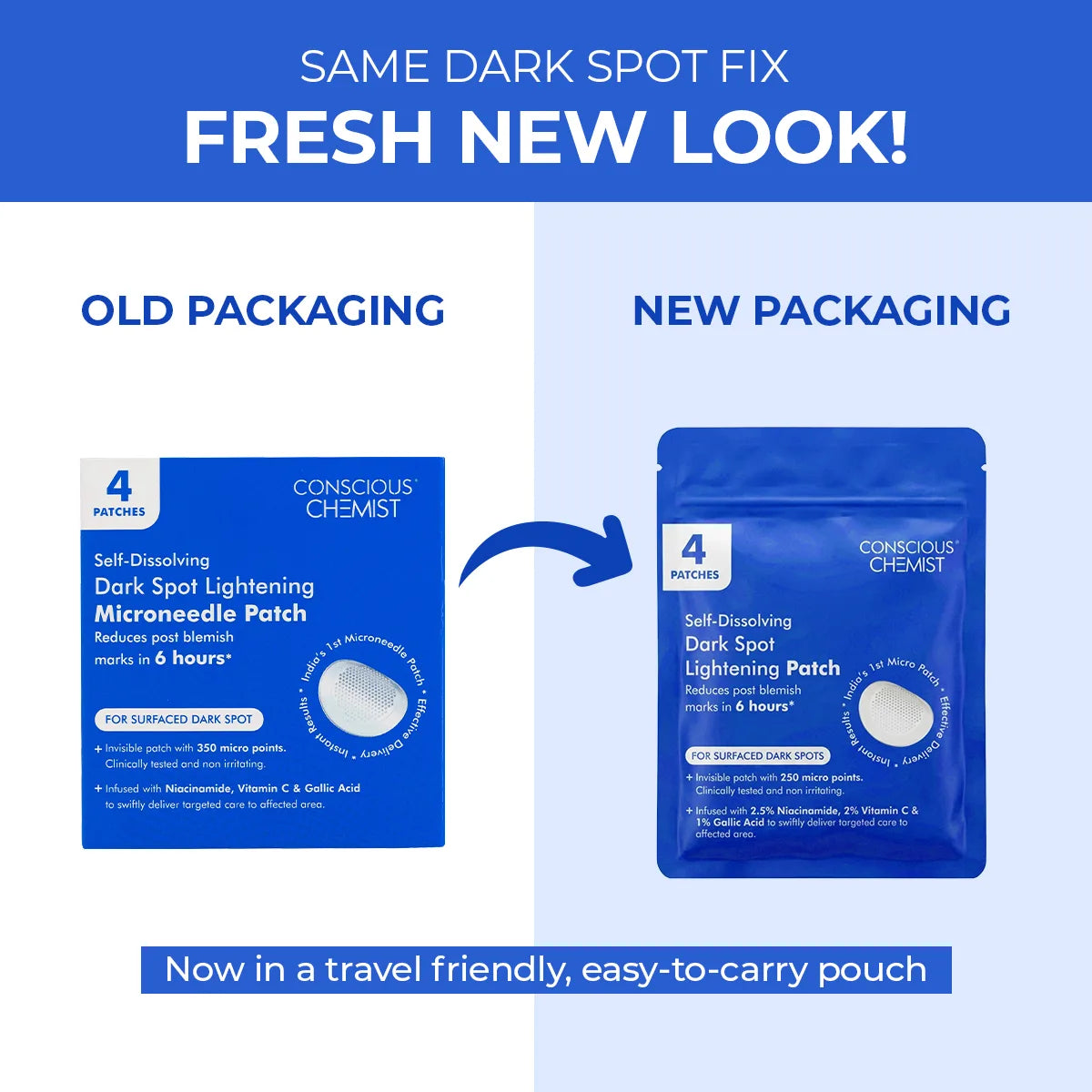 Microneedle Patch For Dark Spot Removal | 4 Patches | AF