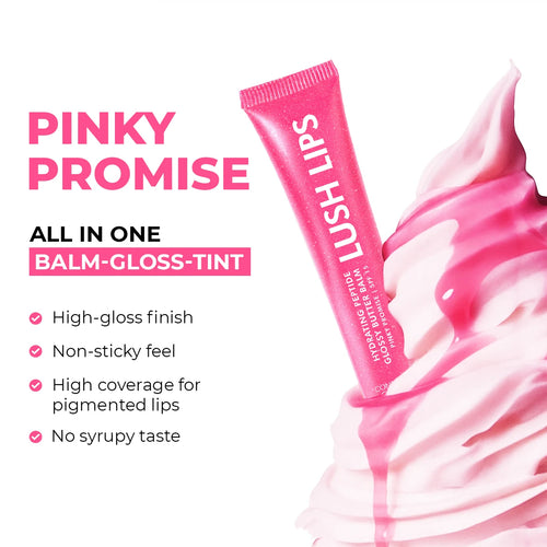 Glossy Peptide Lip Balm | Pinky Promise | Hydrates & Plumps | 15 gms | Flash Sale