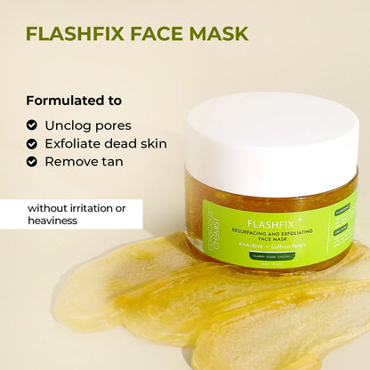Flashfix Exfoliating & De-Tan Face Mask | 50 ml