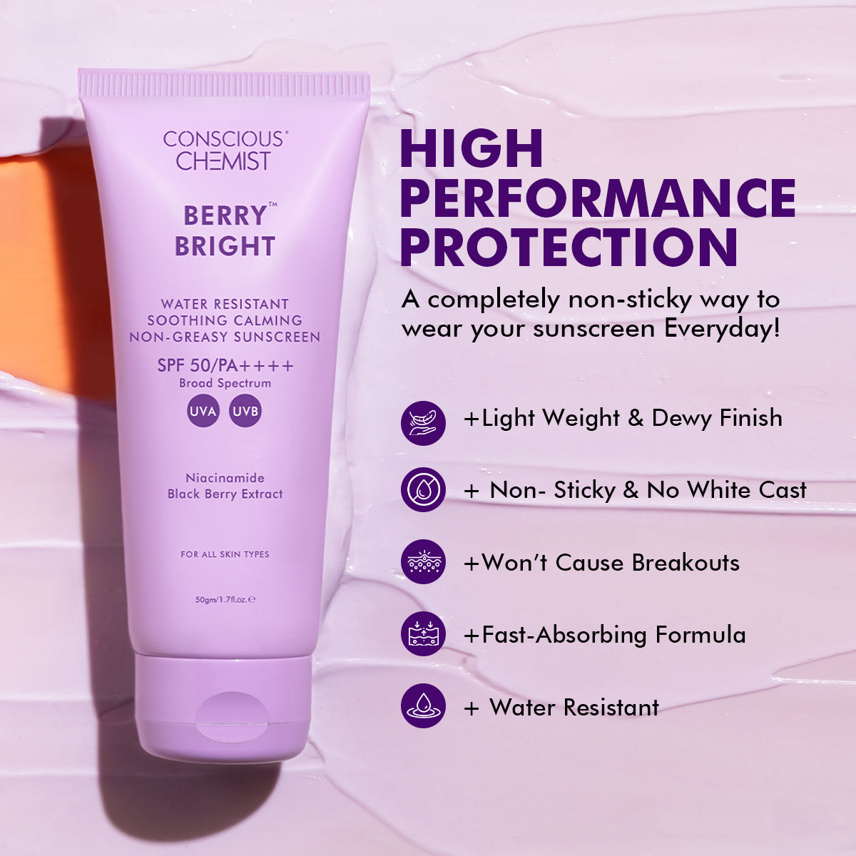 Hydro Cream & Berry Bright Sunscreen