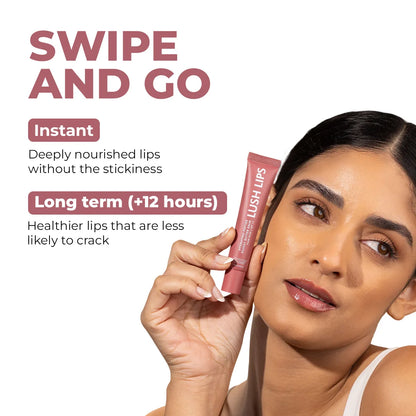 Glossy Peptide Lip Balm | Plum Rose | Hydrates & Plumps | Lush Lips