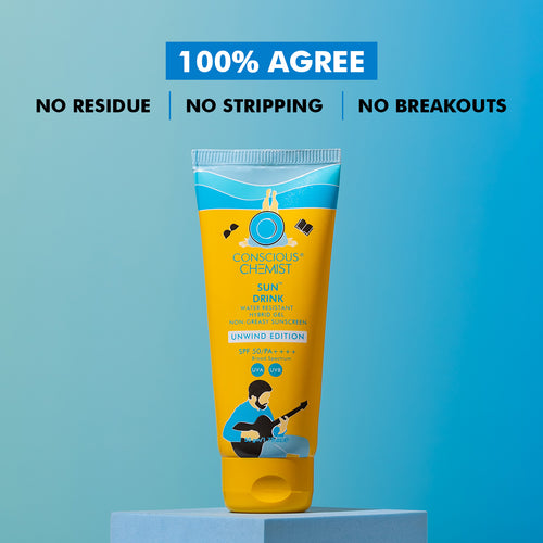 Sun Drink Unwind Edition Ceramide Sunscreen | SPF 50 PA++++ | 50 gms | Flash Sale