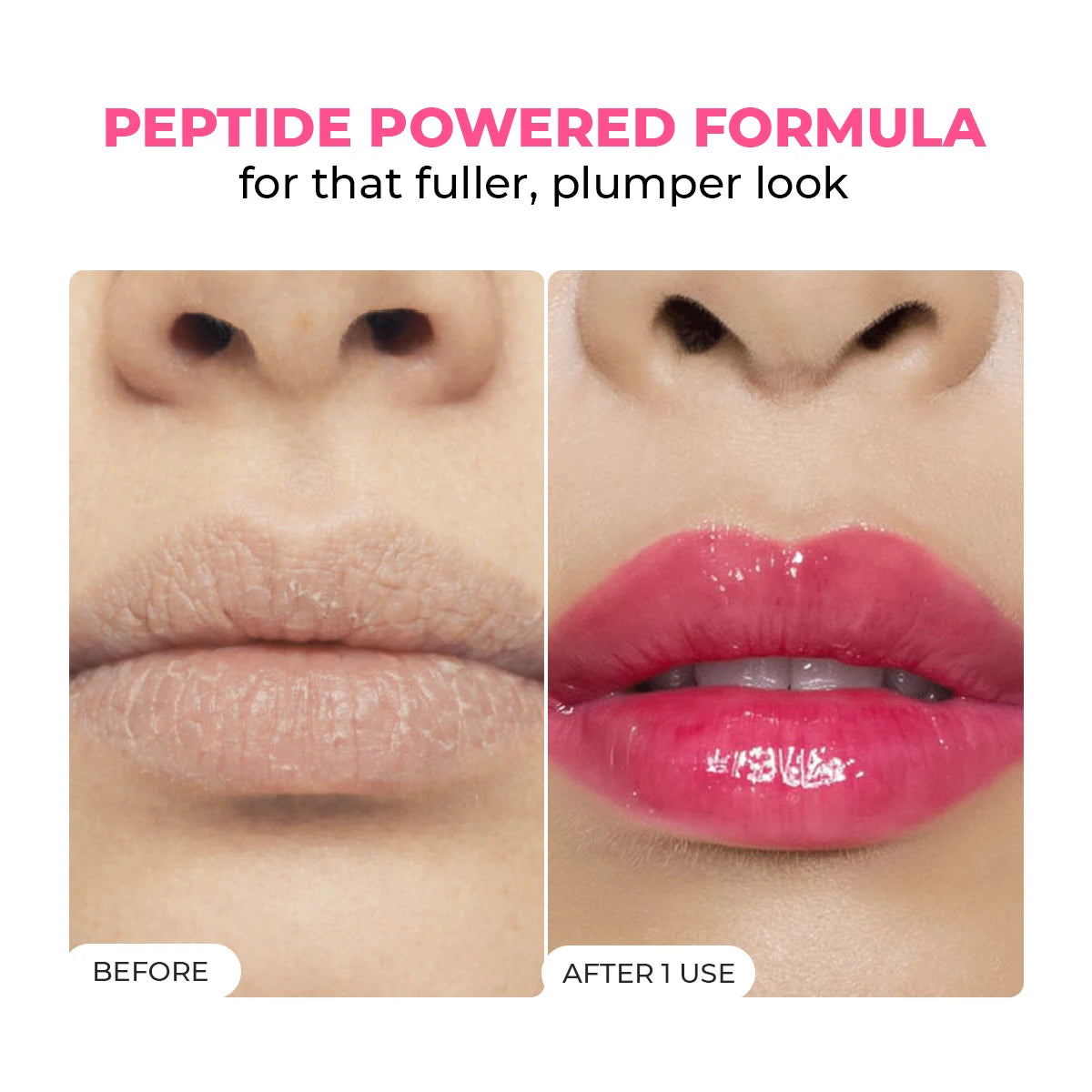 Glossy Peptide Lip Balm | Pinky Promise | Hydrates & Plumps | Lush Lips
