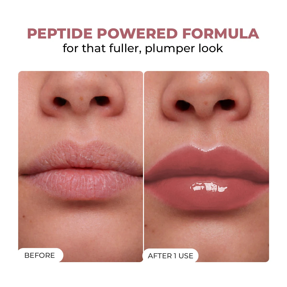 Glossy Peptide Lip Balm | Plum Rose | Hydrates & Plumps | Lush Lips
