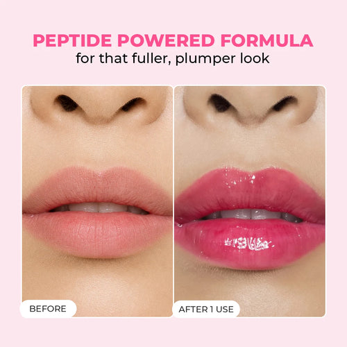 Glossy Peptide Lip Balm | Pinky Promise | Hydrates & Plumps | 15 gms | Flash Sale