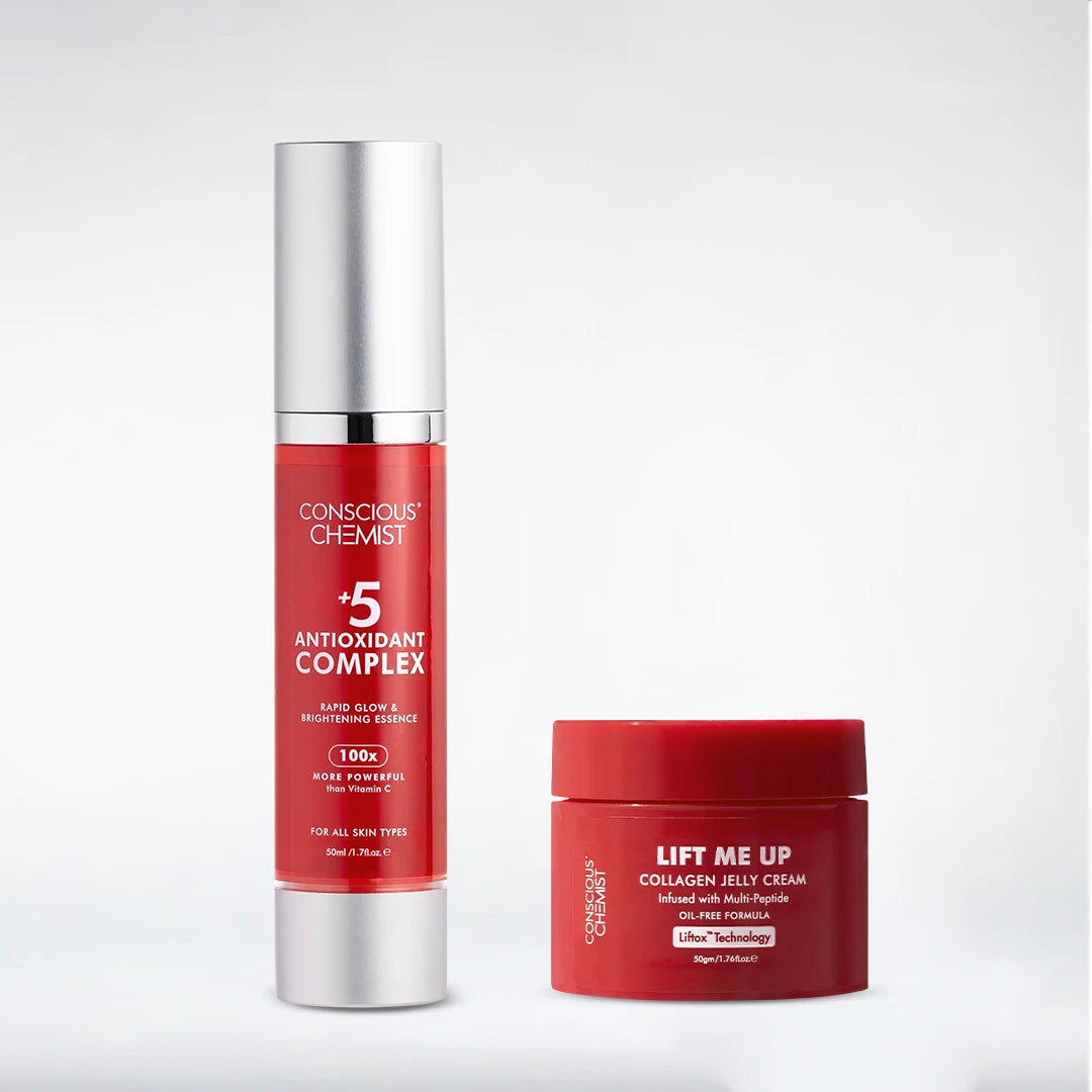 Bright & Firm Duo | 5 Antioxidant Serum & Collagen Jelly Cream | Combo