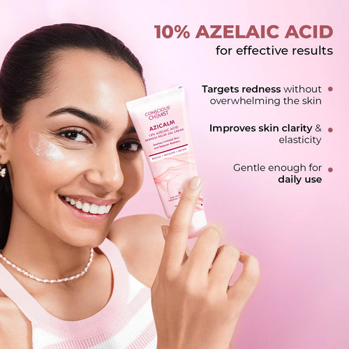 Azicalm Redness & Inflammation Relief Cream |  10% Azelaic Acid | 50 gms | Flash Sale