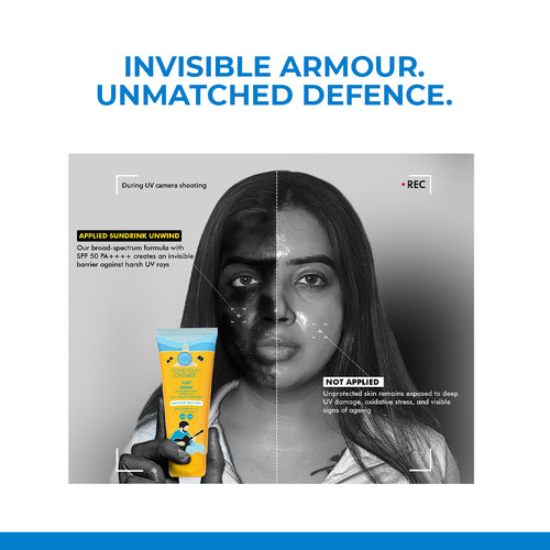 Sun Drink Unwind Edition Ceramide Sunscreen | SPF 50 PA++++ | 50 gms | Flash Sale