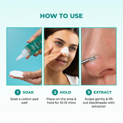 Blackhead Removal Combo | Blackhead Melting Water Mini (Pack of 2) + Blackhead Remover Toolkit | 2x50 ml + 1 Toolkit