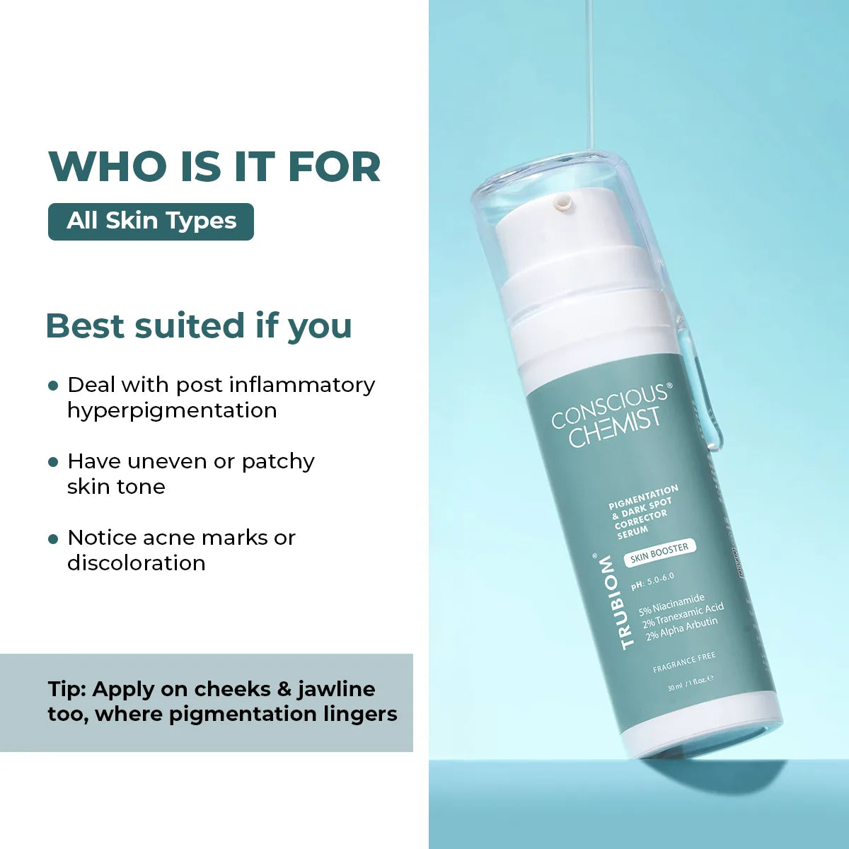 Trubiom Pigmentation & Dark Spots Treatment Serum | 30 ml