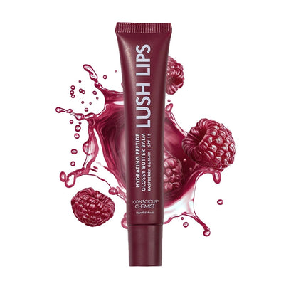 Glossy Peptide Lip Butter Balm | 12 Hrs Hydration | Lush Lips - 15 gms