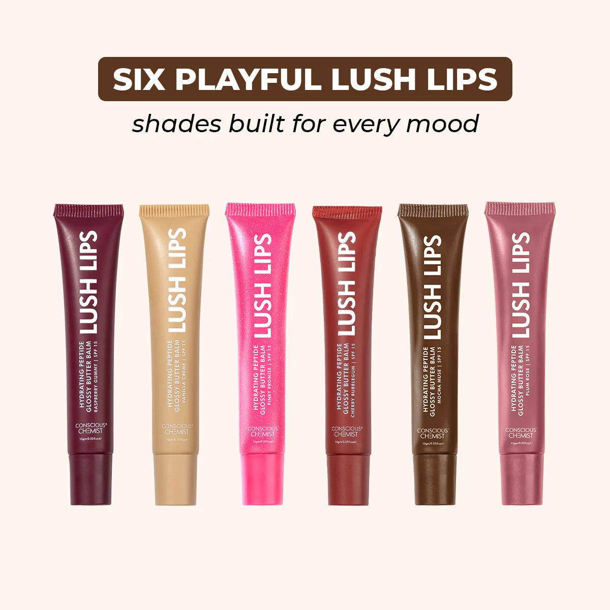 Glossy Peptide Lip Balm | Mocha Muse | Hydrates & Plumps | 15 gms