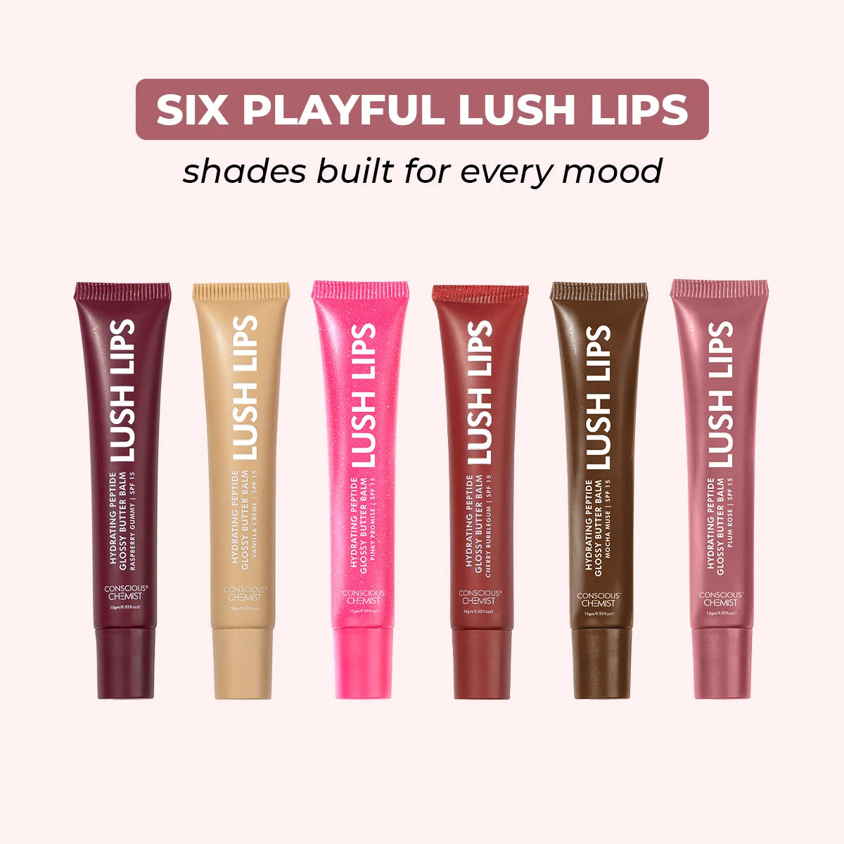 Glossy Peptide Lip Balm | Plum Rose | Hydrates & Plumps | 15 Gms