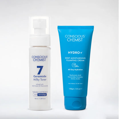 Barrier Repair & Hydration Duo | Milky Toner & Moisturizer | Combo