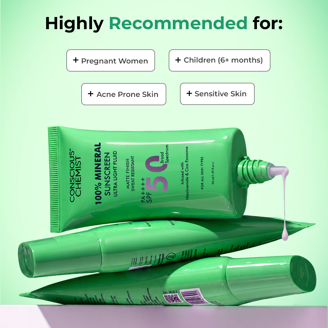 100% Mineral Sunscreen SPF 50 PA++++ | Matte Finish