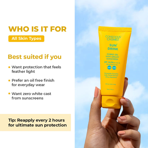 Sun Drink Oil Free Sunscreen | 50 gm | Flash Sale