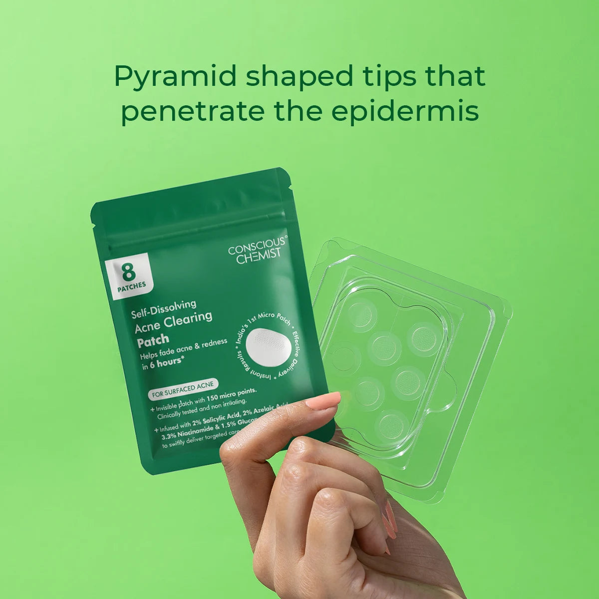 Self Dissolving Microneedle Acne Patches | 8 Patches | CK