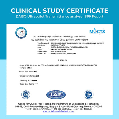 Sun Drink Unwind Edition Ceramide Sunscreen | SPF 50 PA++++ | 50 gms