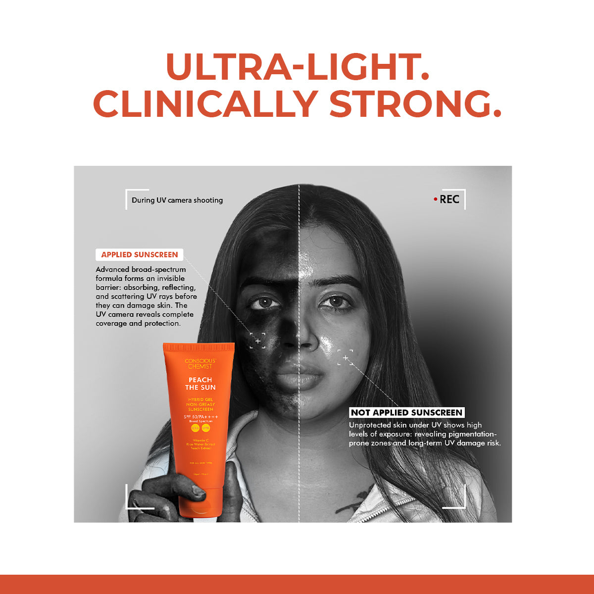Vitamin C Sunscreen | SPF 50 PA++++ | Zero Whitecast | 50 gm