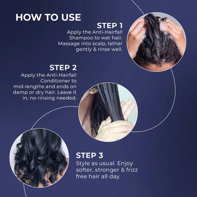 Anti-Hairfall Strength Duo | Shampoo & Conditioner | Reduces Hairfall & Frizz | shop all