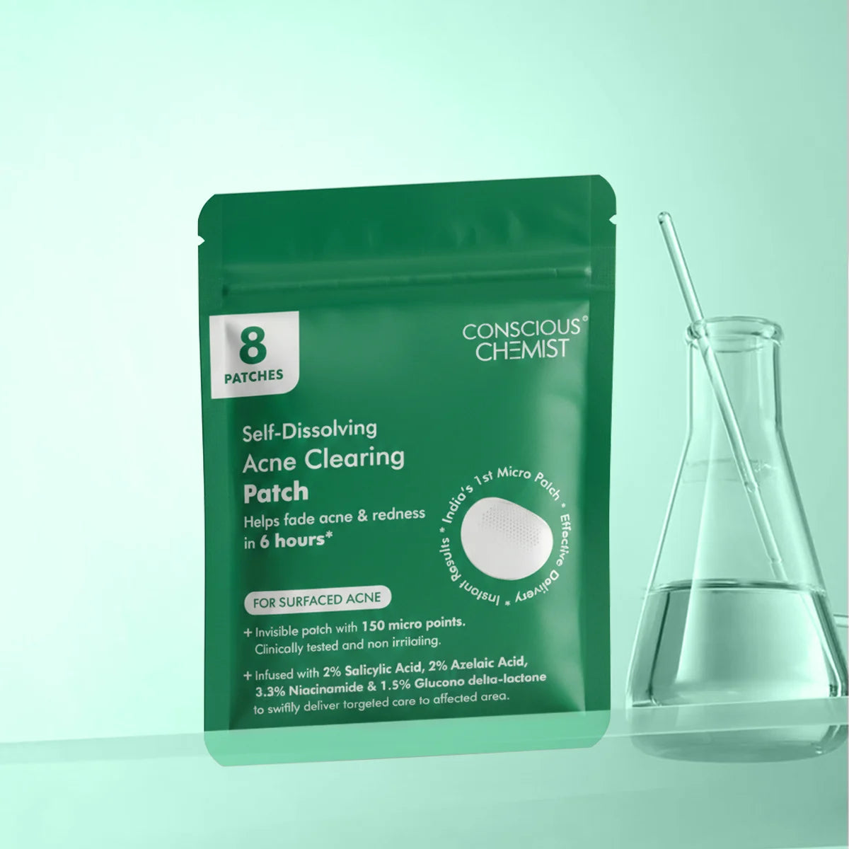 Self Dissolving Microneedle Acne Patches | 8 Patches | Flash Sale