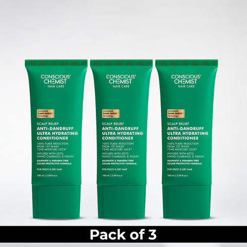 Anti-Dandruff Ultra Hydrating Conditioner | Pack Of 3 | 3 x 100 ml | Special Deal