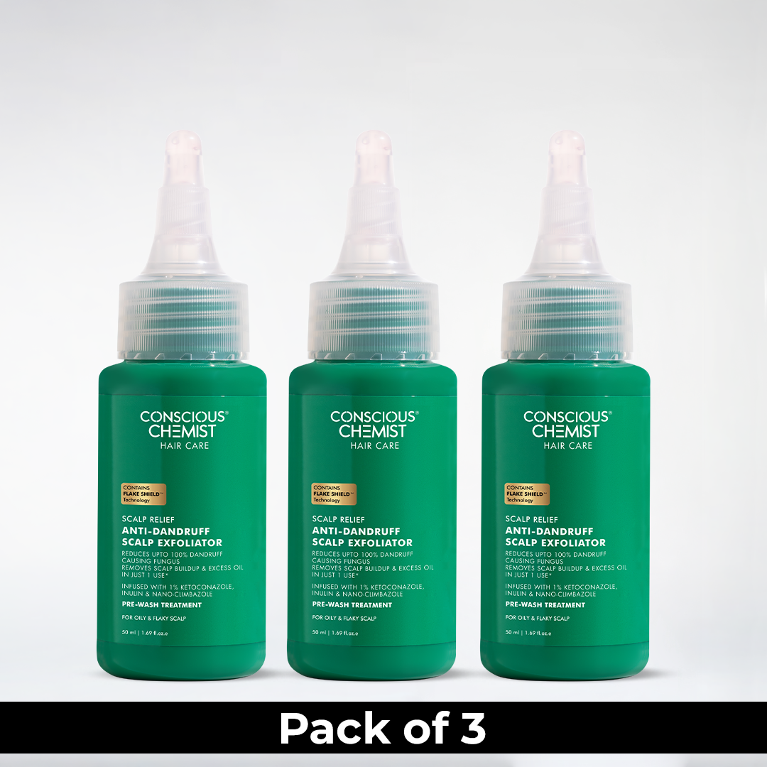 Anti-Dandruff Scalp Exfoliator | Pack Of 3 | 3 x 50 ml | Special Deal