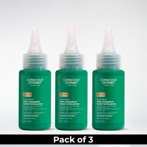 Anti-Dandruff Scalp Exfoliator | Pack Of 3 | 3 x 50 ml | Special Deal